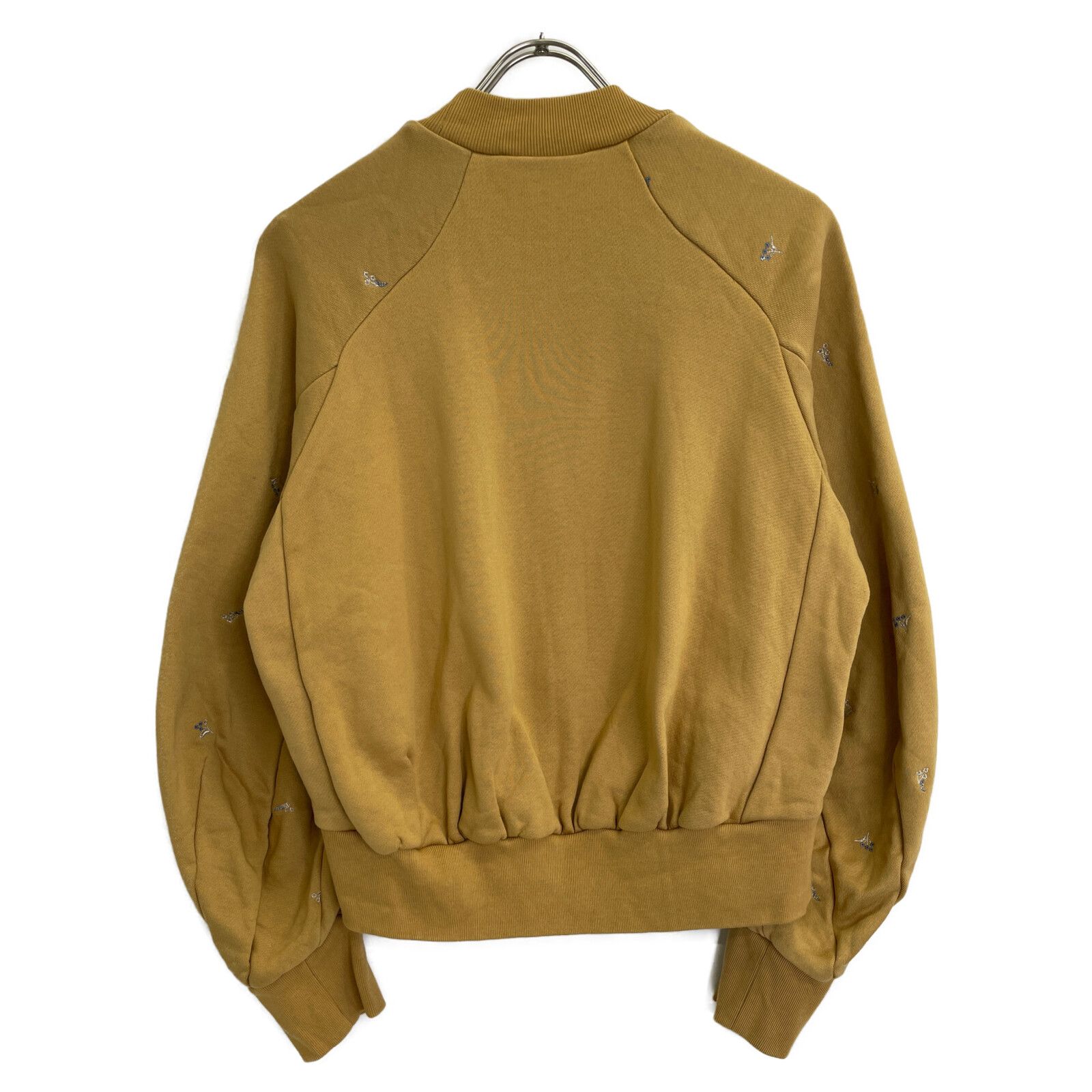  Mame Kurogouchi マメクロゴウチ MM 22 PF-JS 718 ﾍﾞｰｼﾞｭ Floral Motif Embroidered Sweatshirts 1 アンサンブル トップス