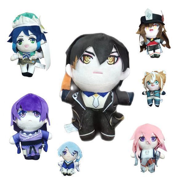 原神 指人形 ぬいぐるみ 七神 鍾離 ウェンティ 雷電将軍 ナヒーダ フリーナ Amazon.co.jp: 原神（げんしん） フェスシリーズ パペット