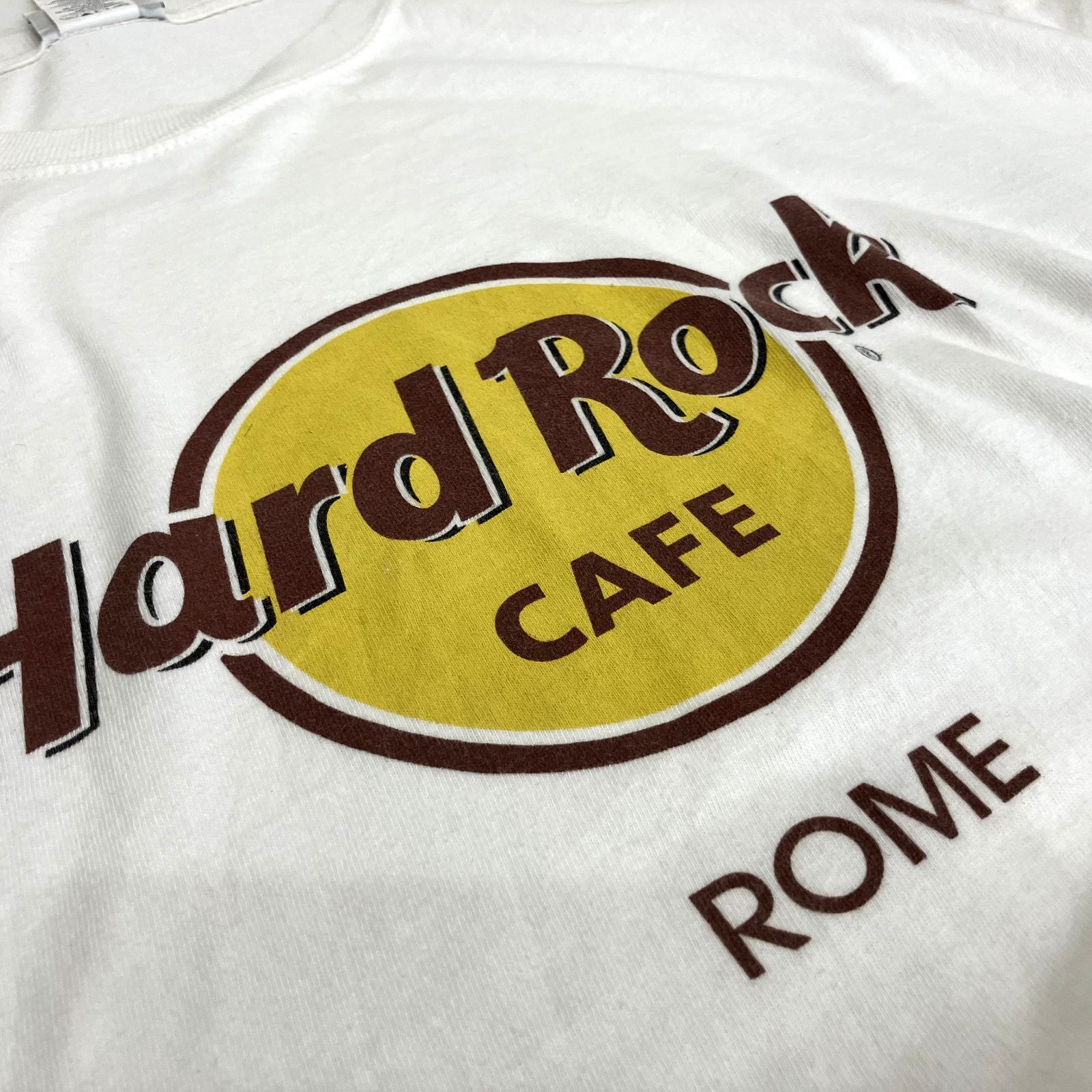 00s Hard Rock CAFE ROME ハードロックカフェ ローマ  古着Tシャツ XLサイズ アラブ製