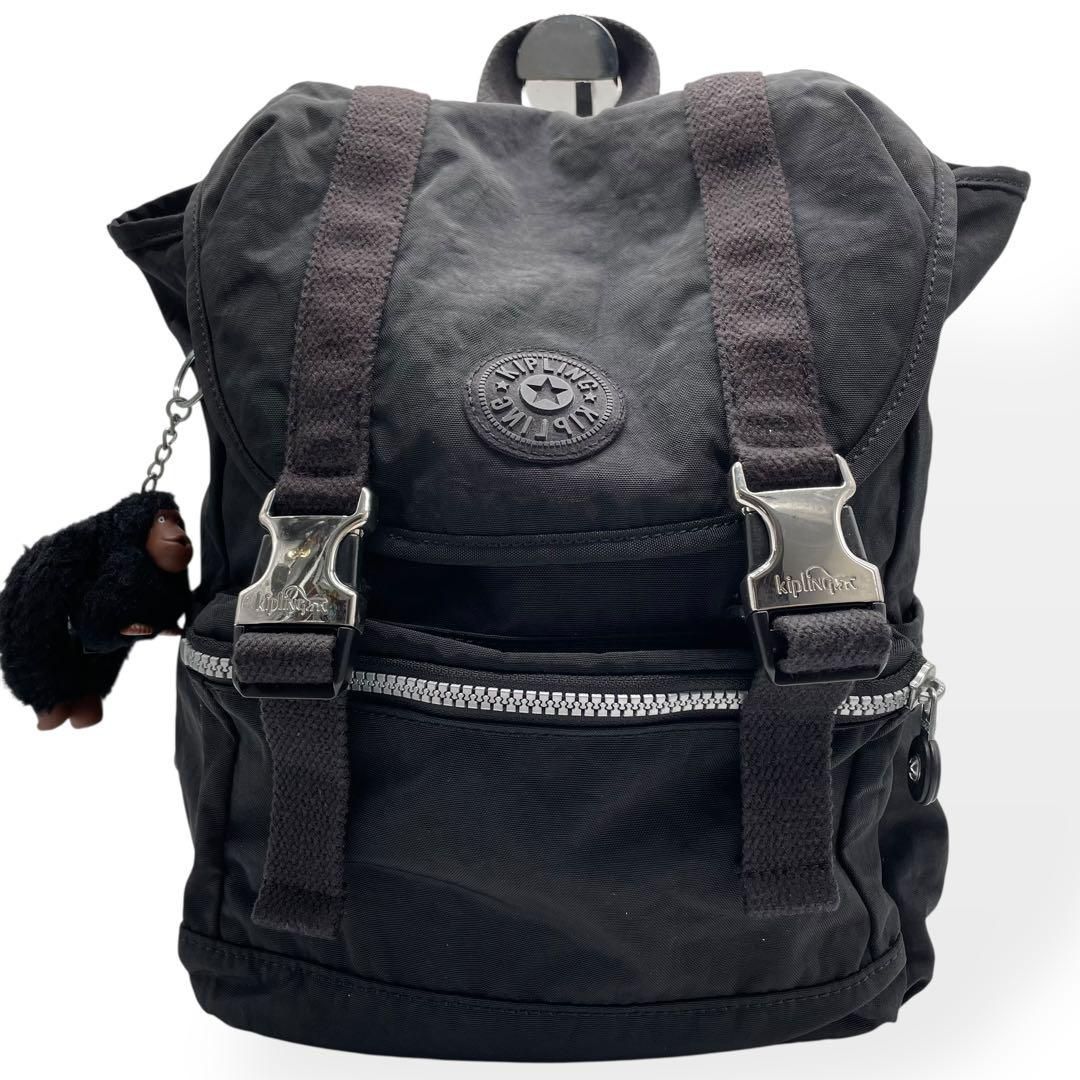 限定Kipling ブラックリュックサック kipling キプリング リュックサック Kipling シンプル バック