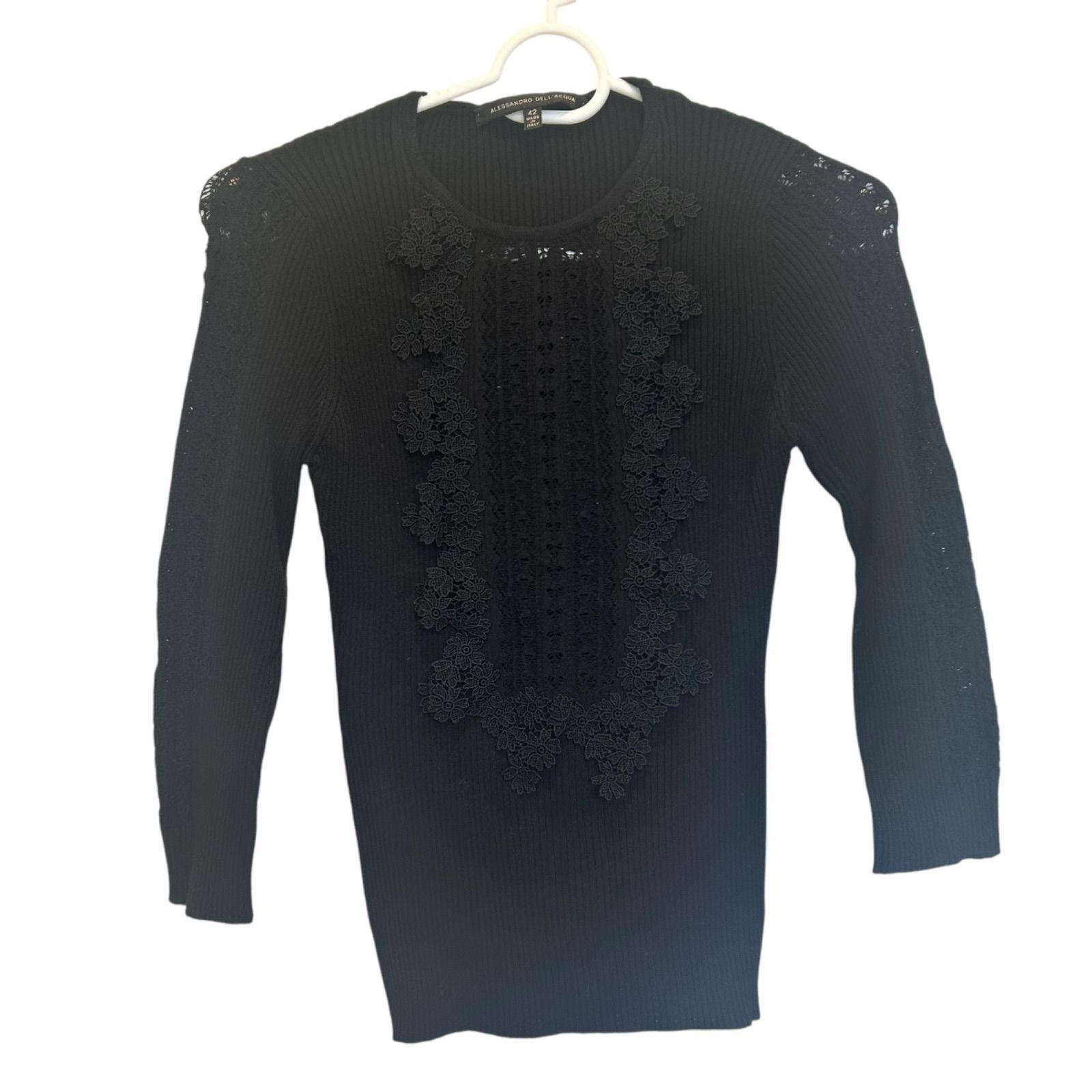 Alessandro dell'Acqua アレッサンドロデラクア ニット z1313 ALESSANDRO DELL'ACQUA アレッサンドロデラクア 七分袖