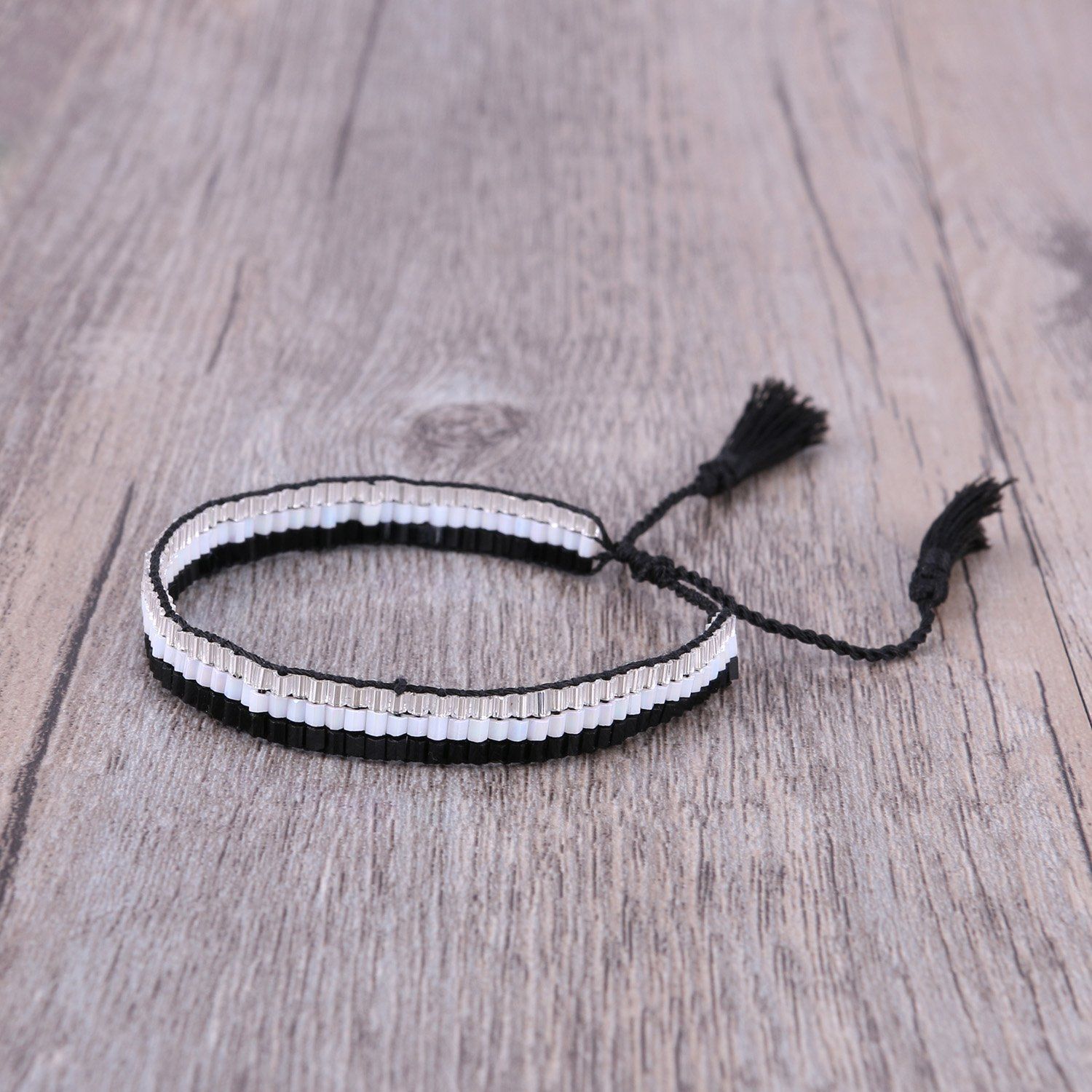 KELITCHブルークリスタルビーズラップブレスレット天然レザーハンドメイドストランドチャームガールズジュエリー