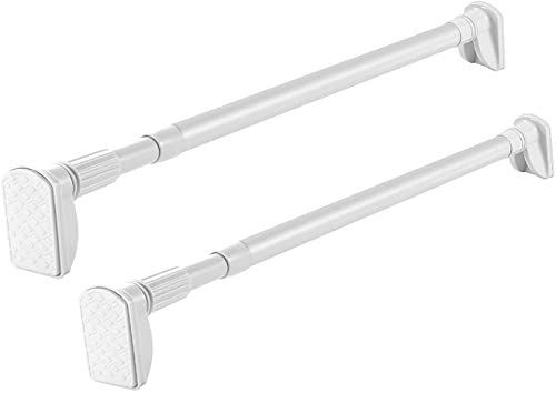 直径25mm 取付寸法110~200cm *2個セット ホワイト 強力 つっぱり棒2M 伸縮 突っ張り棒 2個セット ホワイト ステンレス 強負荷 ドリル不要 クローゼットロッド カーテンロッド シャワーカーテンロ