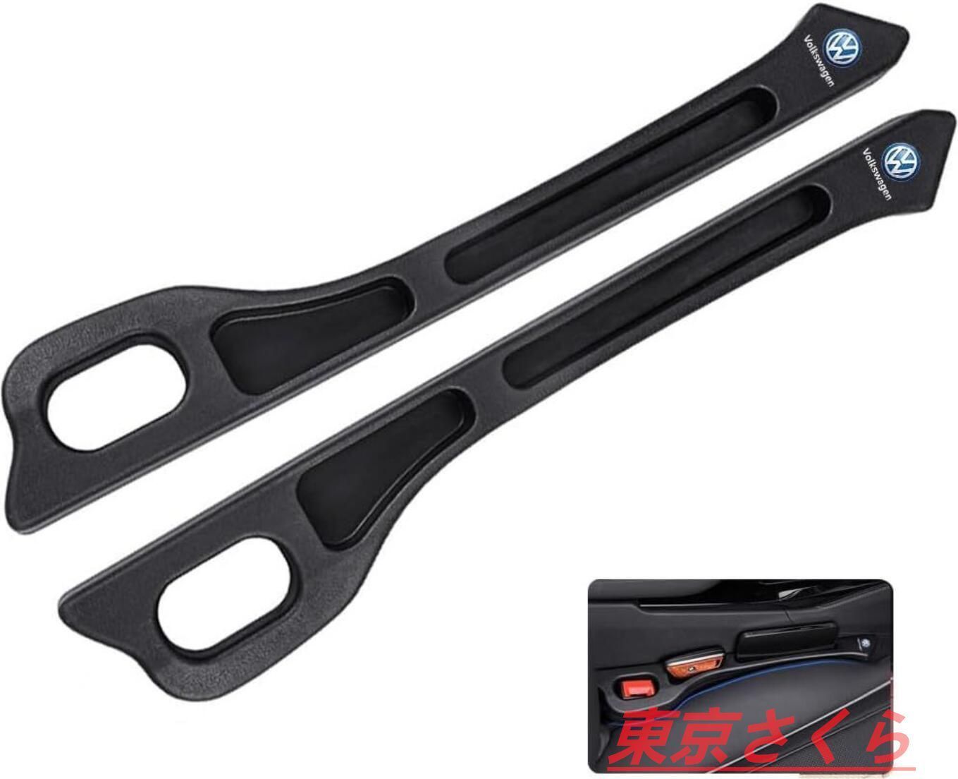 新品 フォルクスワーゲン 車用 高級 シート隙間埋クッション 車用 シート コンソール 隙間 クッション 小物入れ付き 車用隙間 クッション 多機能収納 golf7 パサート ジェッタ トゥアレグ CC GL