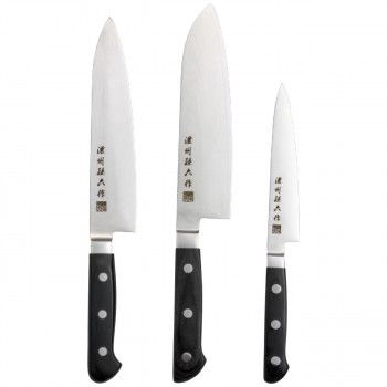 濃州孫六作ダマスカス包丁3点セット 500B 3672-057