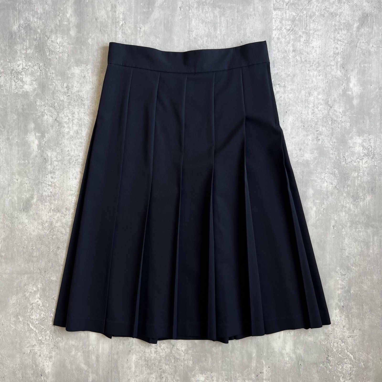 COMME des GARCONS COMME des GARCONS コムコム ウールプリーツスカート AD2006 ネイビー RS-S001 Sサイズ