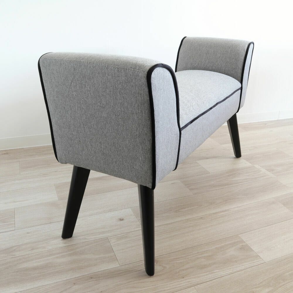 スツールベンチ モダンテイスト グレー スツール クッションチェア 椅子 腰掛 イス 椅子 スリム スツール L MARWIL-DEMENAGEMENTS_CH