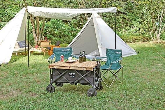 キャプテンスタッグ CSクラシックス ロールトップフリーテーブル81 UP-1050 折りたたみ 木製 おしゃれ 机 キャンプ アウトドア 送料無料 USTAUSTRALIA_COM_AU