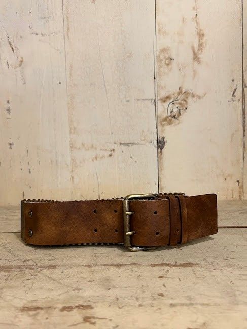 CELINE 真鍮バレットチェーン ブラウンレザーベルト ♪CELINE 真鍮バレットチェーン ブラウンレザーベルト - メルカリ