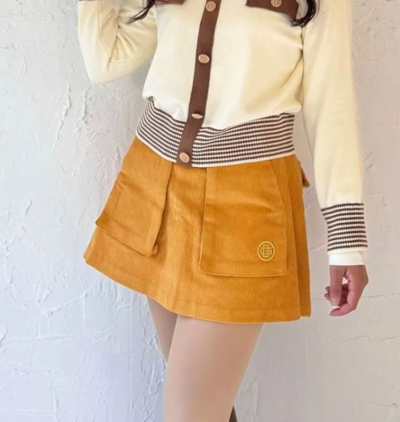 秋冬 ゴルフ DANI コ－デュロイ スカート ゴルフウェア レディース スポーツ ゴルフ