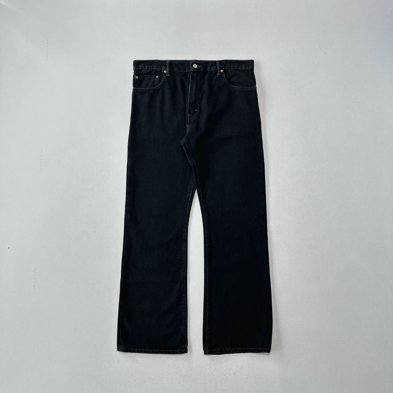 00s リーバイス517 ブラック ブーツカット フレアデニム 後染め Levi 