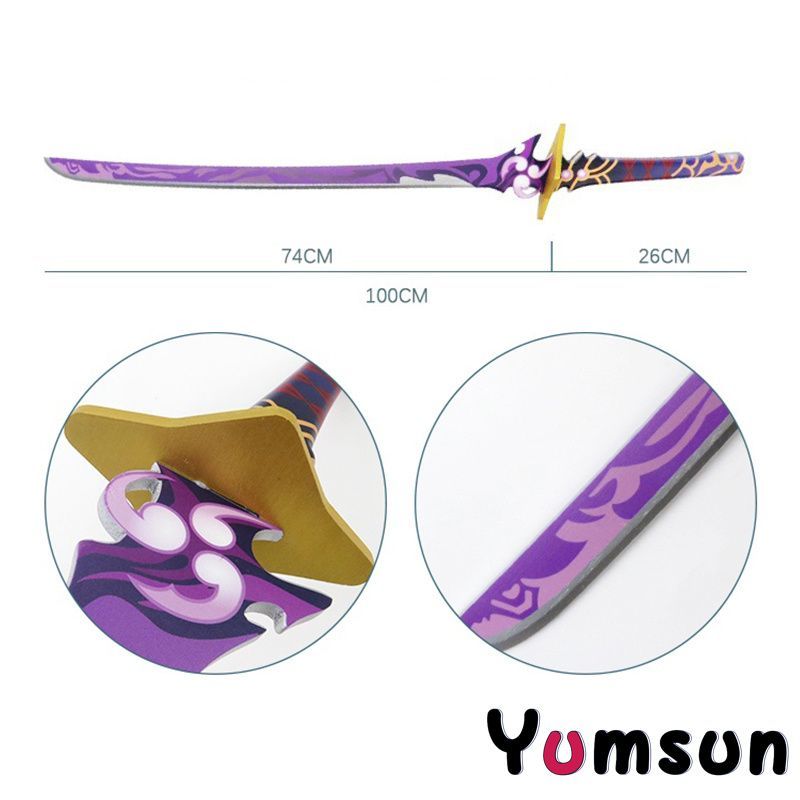 雷電将軍 夢を一つに Cosplay 古兵器 武具 手鍛造打 護身工具 Amazon.co.jp: 原神 雷電将軍 無想の一太刀 金属製 コスプレ武器