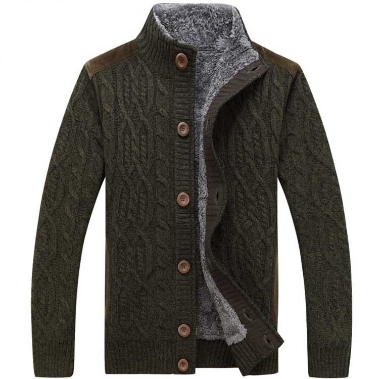 カジュアル 裏ボア ニットセーター スタンドカラー 秋冬 カットソー ブルゾ3 特典あり厚地 プルオーバーセーター メンズセーター 裏ボア スタンド