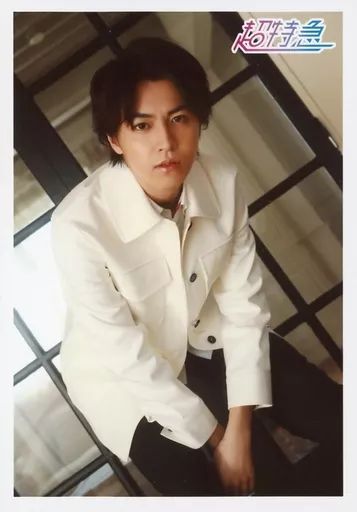 中古】生写真(男性) 超特急/タカシ(松尾太陽)/膝上・衣装白・前屈み