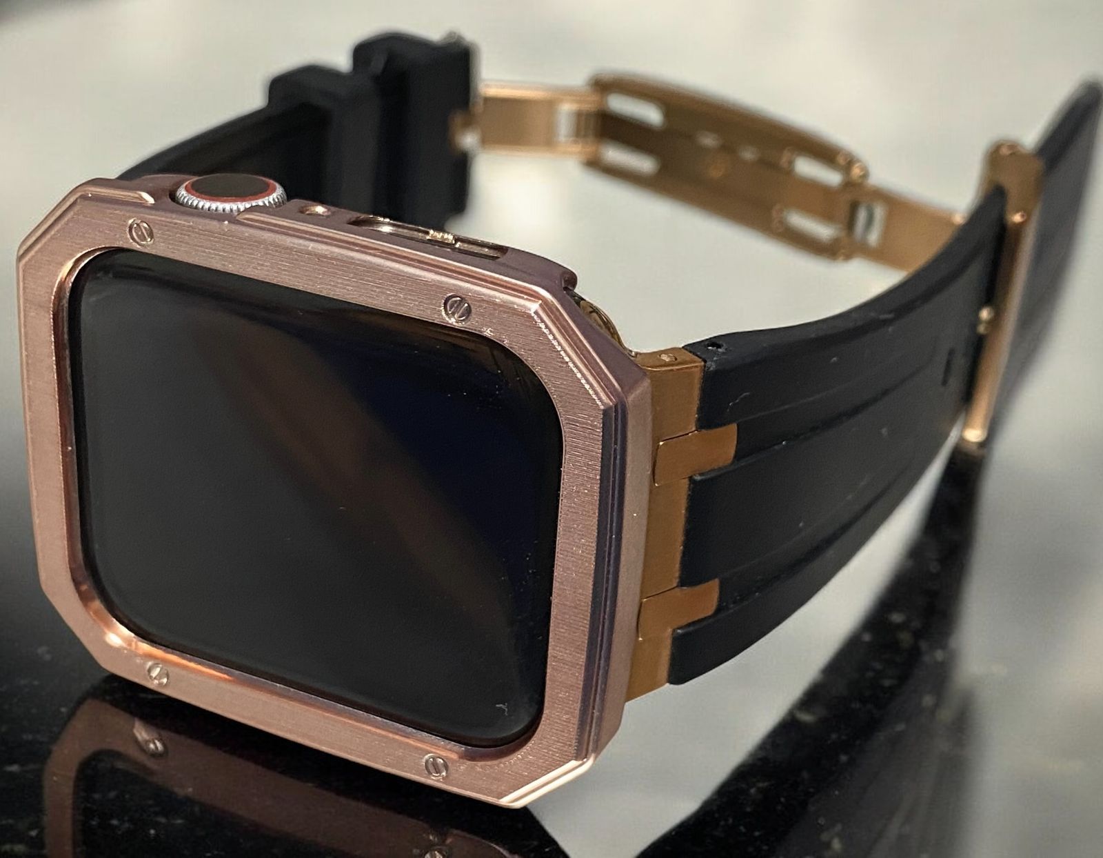 アップルウォッチ シームレス ラバーベルト カバー ウルトラ Apple Watchバンド 40 41 44 45 49mm 60