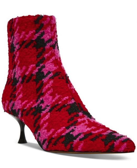 【送料無料】 ベッツィジョンソン レディース ブーツ・レインブーツ シューズ Women's Parkker Pointed-Toe Kitten-Heel Booties Fuchsia Multi