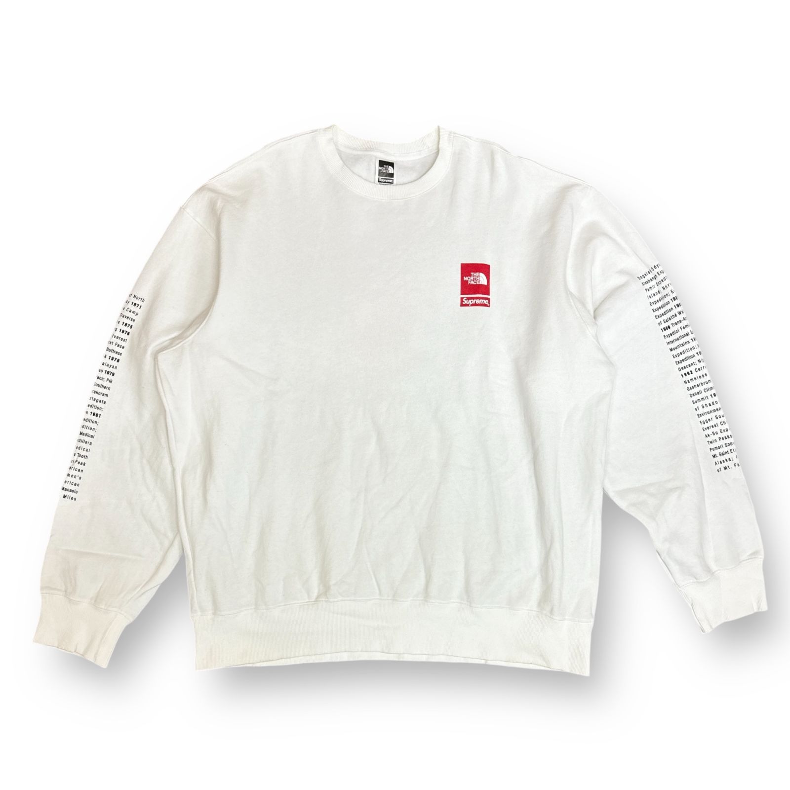 国内正規 Supreme 24SS The North Face Crewneck White コラボ 