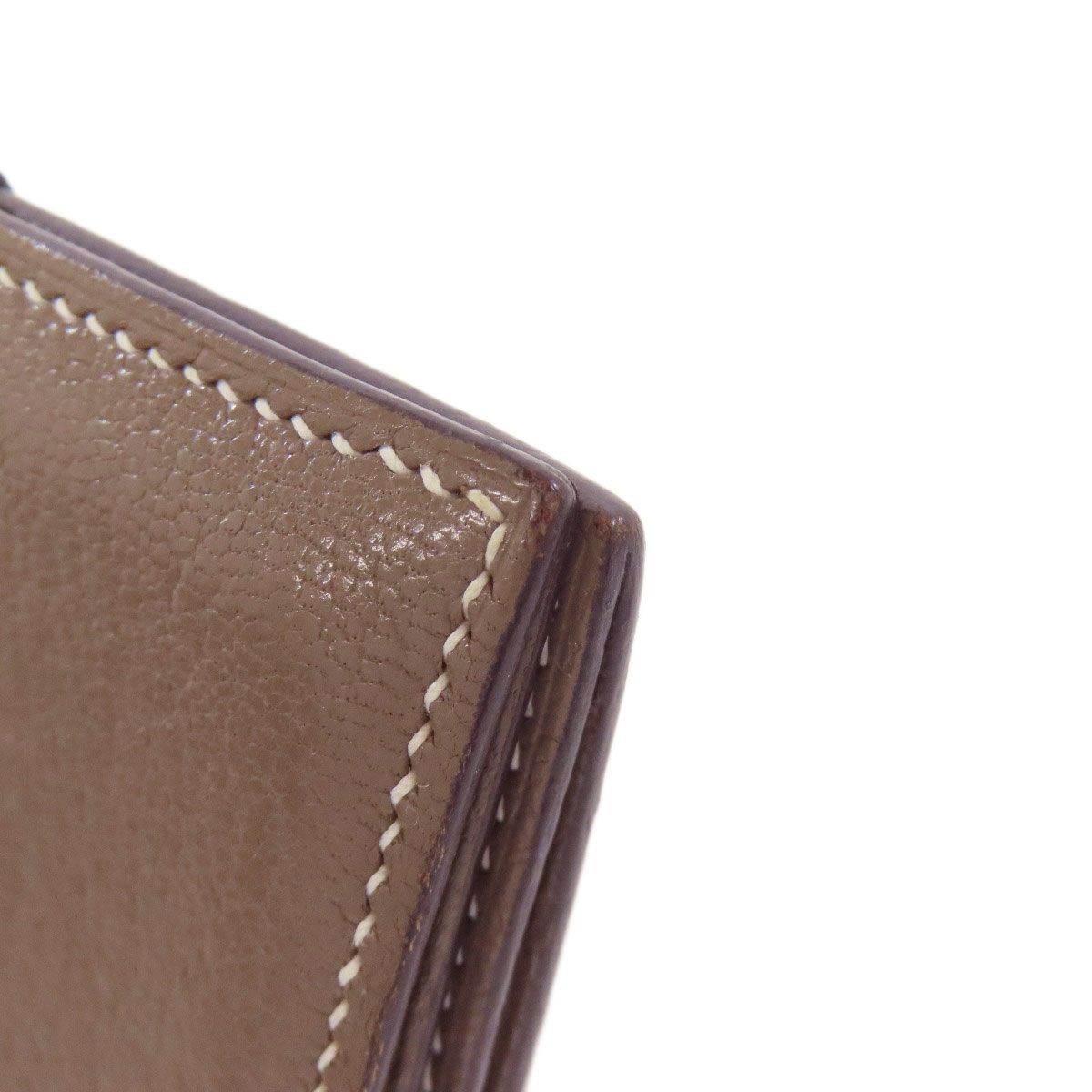 HERMES エルメス ベアンミニ エトープ シルバー金具 コインケース  