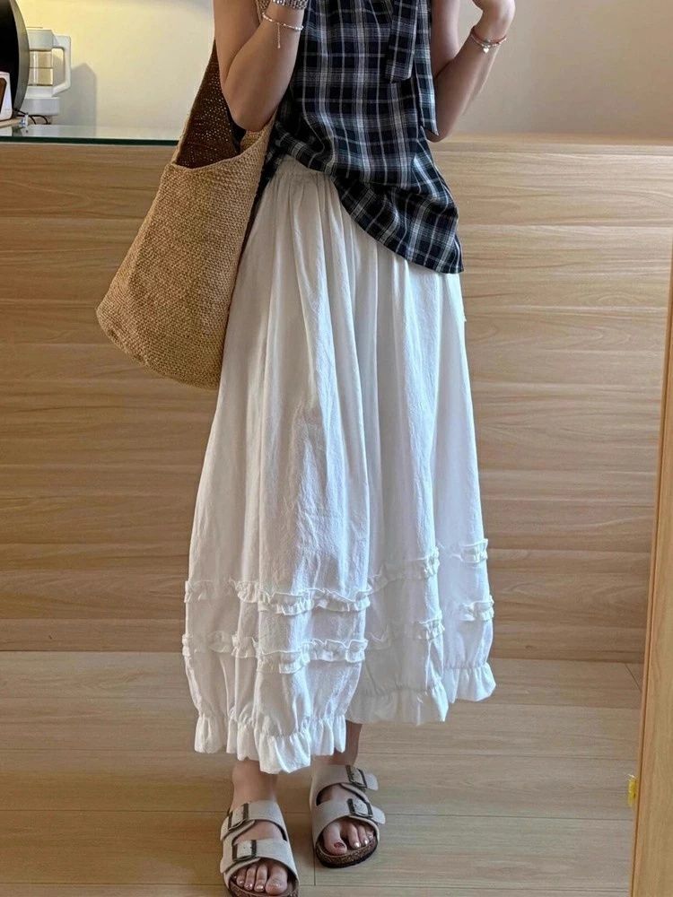 バルーンパンツ 未使用 レディース サルエルパンツ 夏 春 フリル