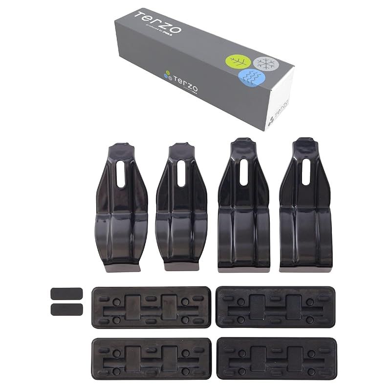 Terzo テルッツォ (by PIAA) ベースキャリア 車種別取付ホルダーセット 4個入 ブラック 【TOYOTA カローラクロス クラウン/MAZDA CX-30 他】 EH460