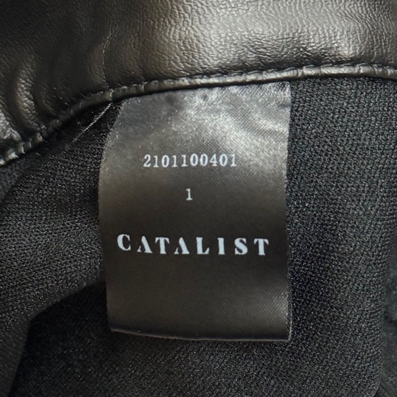 cvtvlist カタリスト サイドスナップパンツ　ベロア生地　サイズ1 CVTVLIST Vegan Leather Side Snap Pants 2101100401 サイド
