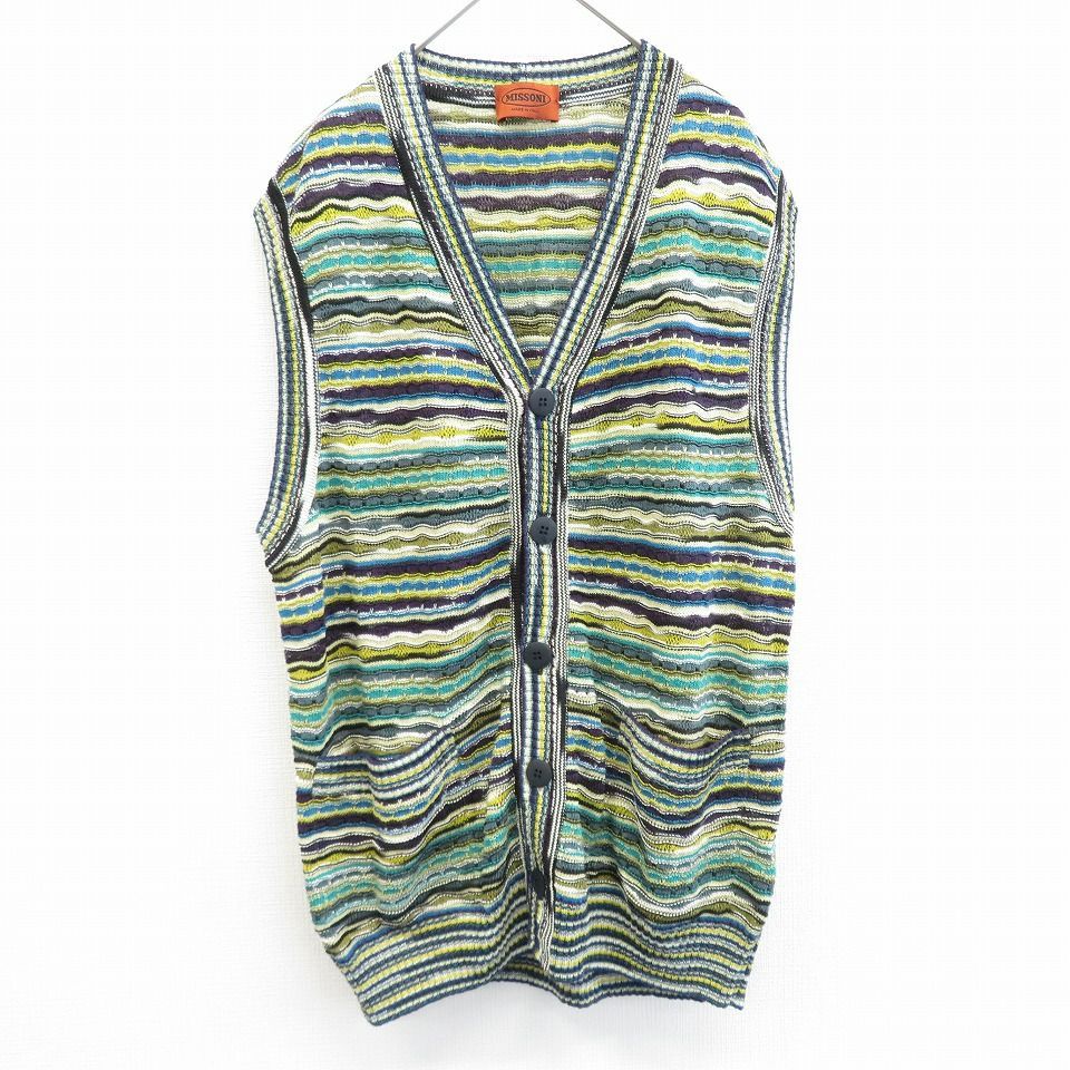 ミッソーニ　ジレ　ベスト ミッソーニ MISSONI イタリア製 ベスト ジレ 900360i - メルカリ