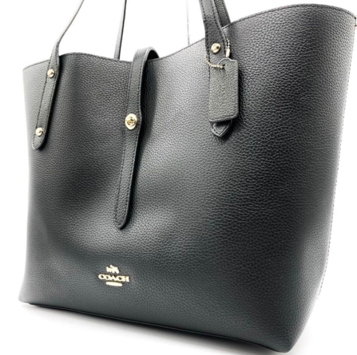 極美品☆COACHコーチ トートバッグ ブラック レザー ゴールド金具 COACH（コーチ） オールドコーチ トートバッグ ワンショルダー レザー