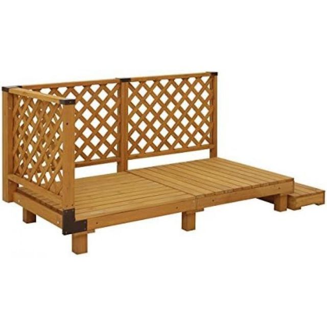 タカショー システムデッキ 0.5坪 ナチュラル SDW-N05 約幅1870x奥行970x高さ950mm 天然木 組立品 ウッドデッキ