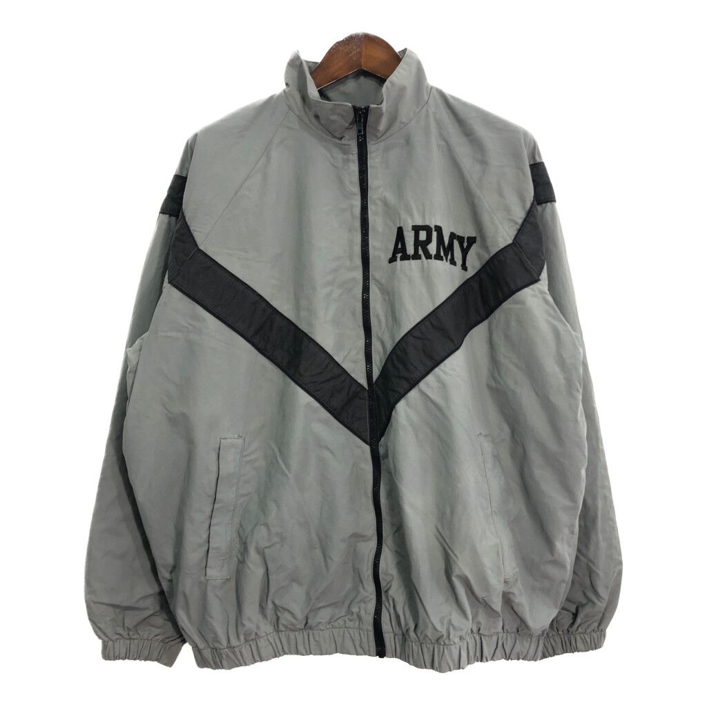 00年代 米軍実物 U.S.ARMY IPFU トレーニングジャケット ミリタリー (メンズ LARGE LONG) 中古 古着 R3653