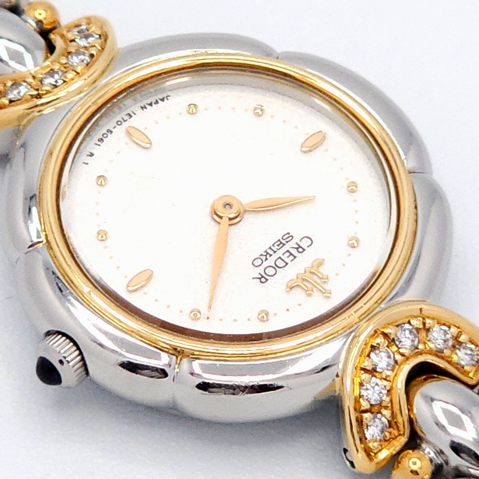 ☆良品 SEIKO セイコー クレドール 1E70-2050 QZ 動作品 SS+18KT