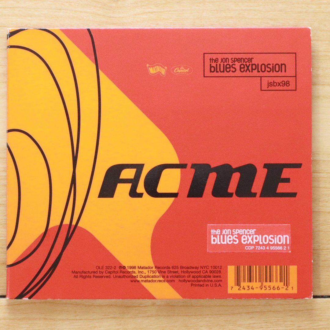 JON SPENCER ACME Extra Width　ジョンスペ　レコード JON SPENCER ACME Extra Width ジョンスペ レコード 【公式通販】