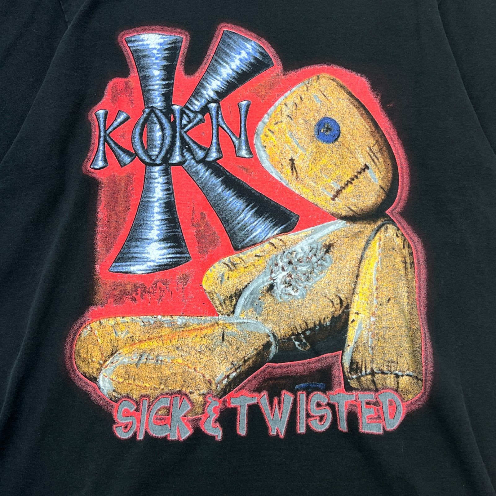 00s KORN コーン SICK & TWISTED ツアーTシャツ トップス 半袖Tシャツ 