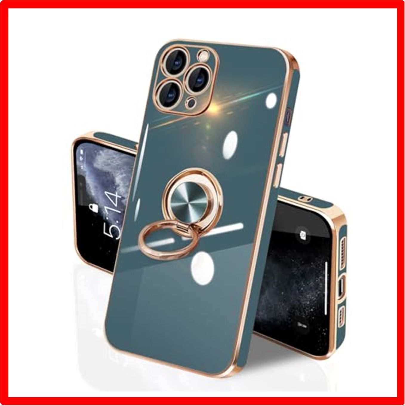 iPhone 11 Pro Max ケース リング付き TPUバンパー ピンク iPhone 11