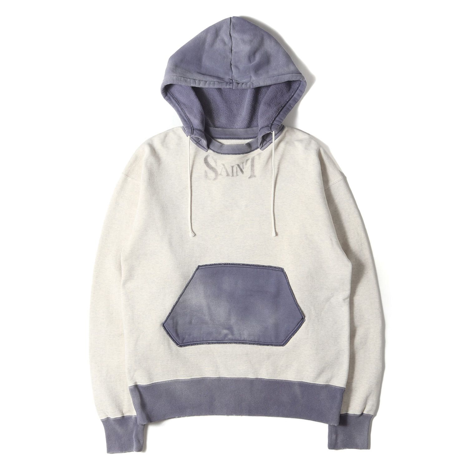 セントマイケル SAINT フード付きパーカー グレー