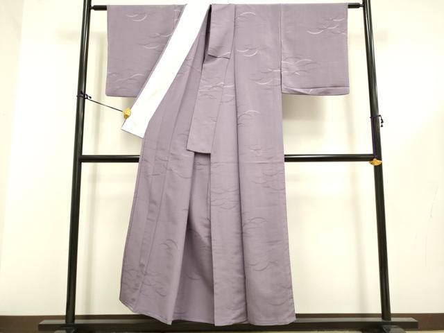平和屋着物▽色無地　単衣　芝地紋　浅紫色　洗える着物　DAAR5289du 平和屋着物▽色無地 単衣 芝地紋 浅紫色 洗える着物 DAAR5289du - メルカリ