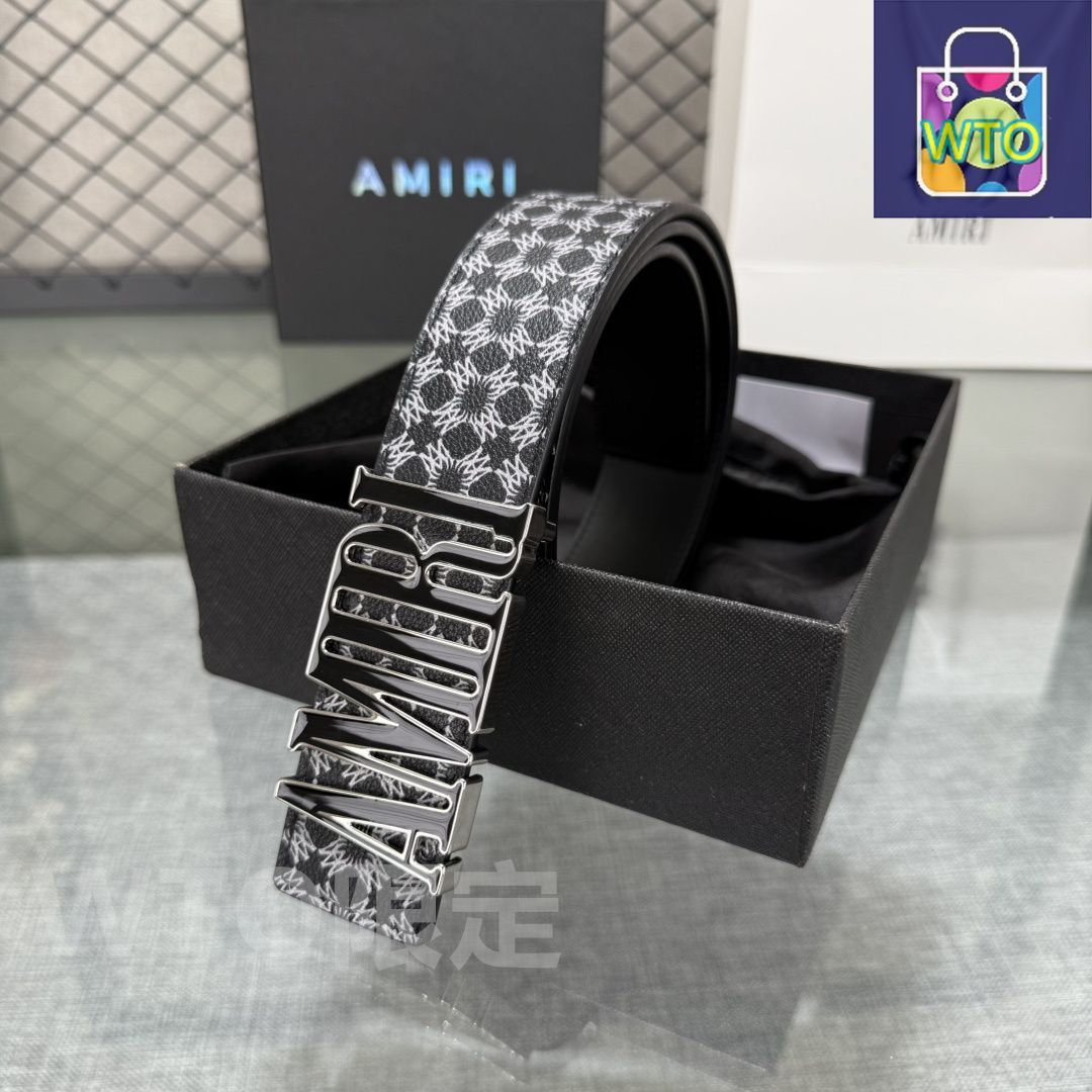 今日特価】AMIRI ダブルフェイスレザーベルト - メルカリ