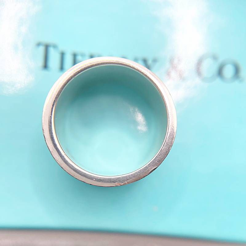 ヴィンテージ リング ロンドンブルートパーズ アールデコ ハンマー彫刻