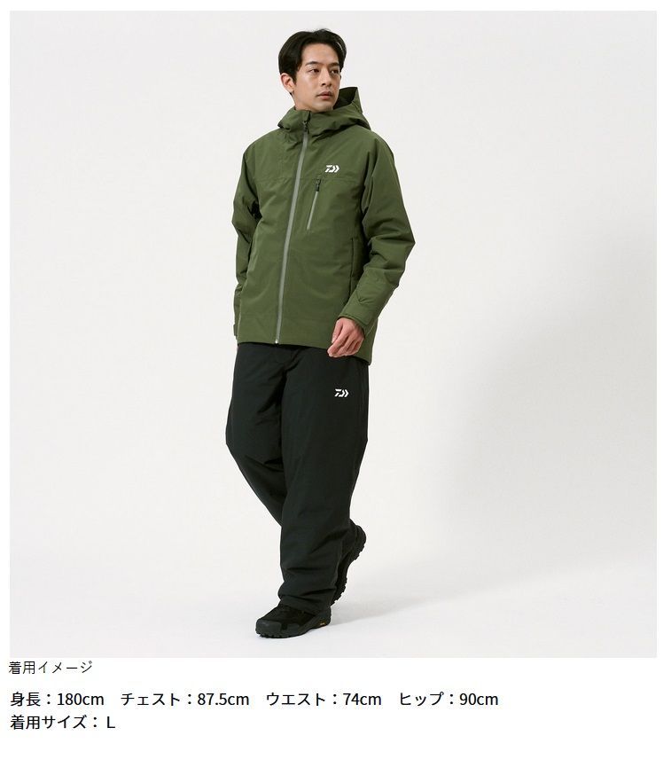 ダイワ RAINMAXウインタースーツ DW 3525 オリーブグリーン XL 2