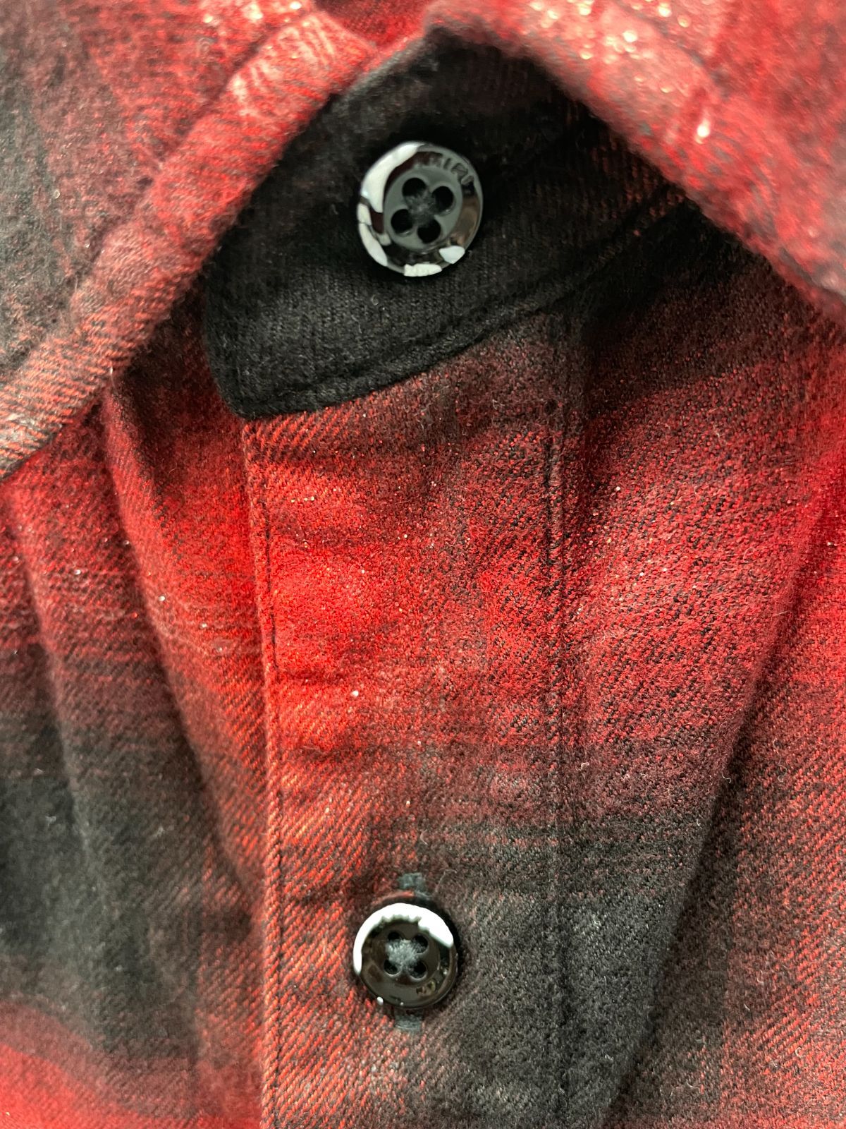 AMIRI アミリ チェック シャツ ラメ グリッター ロングスリーブ