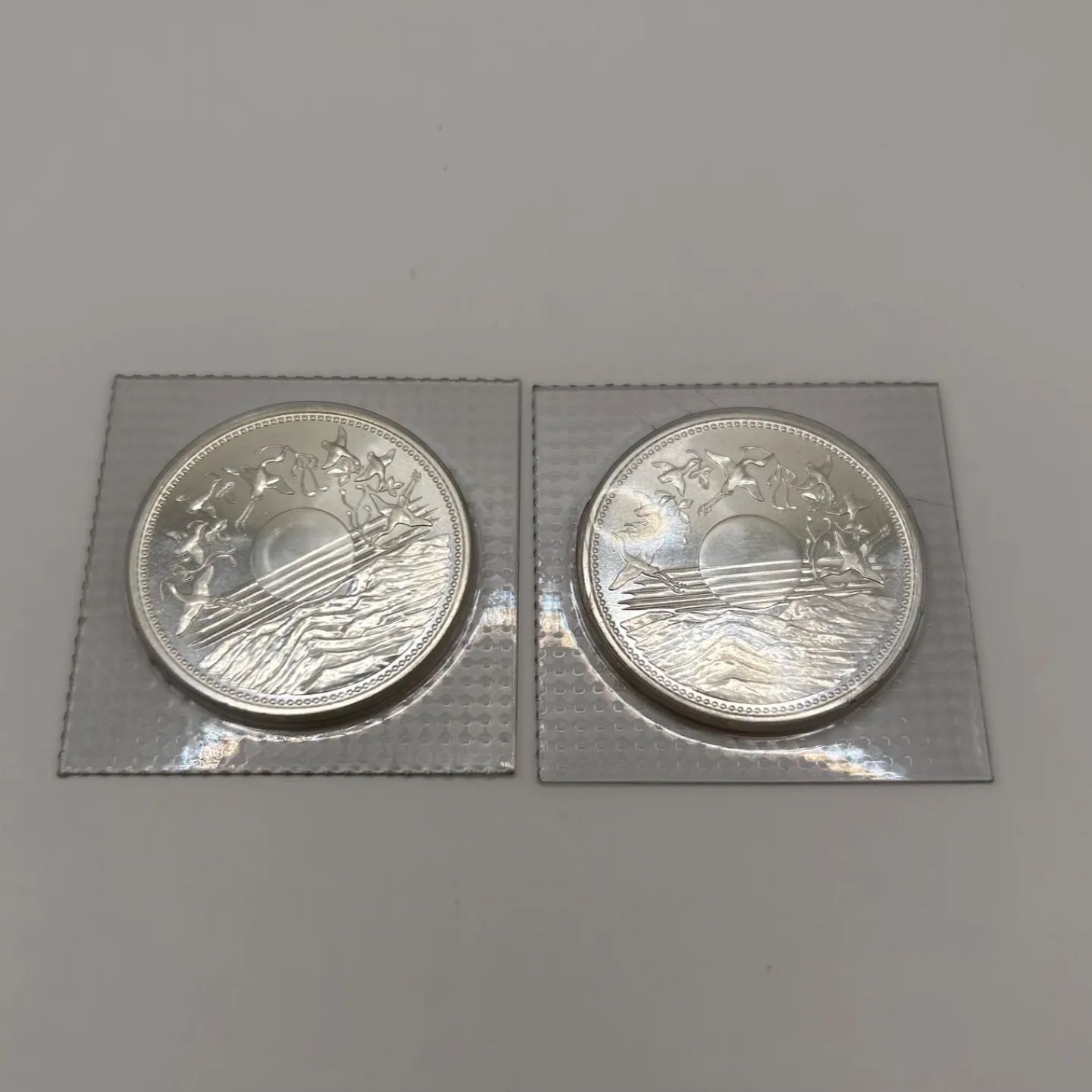 昭和天皇陛下御在位60年記念1万円銀貨 ブリスターパック2枚