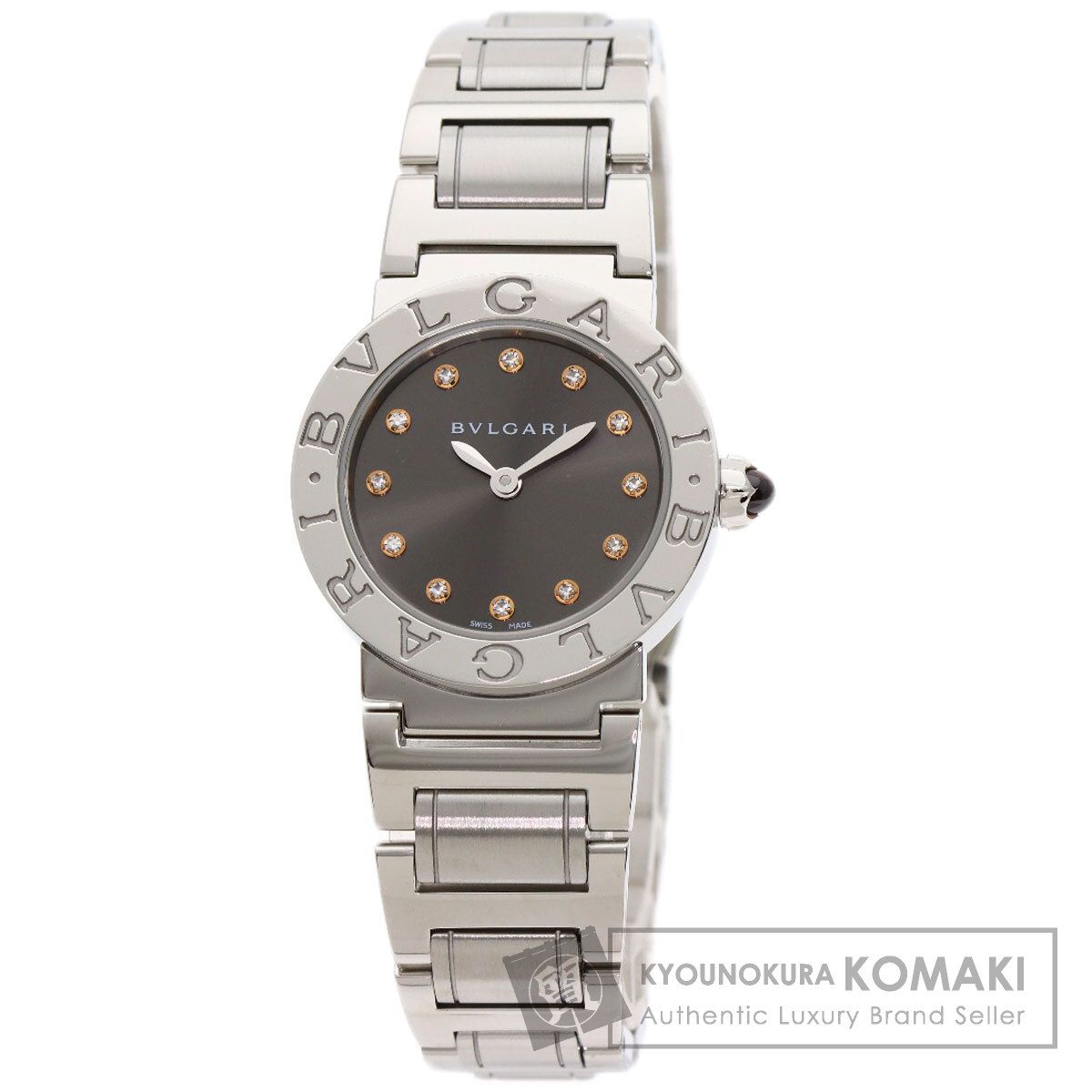 BVLGARI ブルガリ BBL26C6SS|12 ブルガリブルガリ 12P ダイヤモンド 腕時計 SS SS レディース
