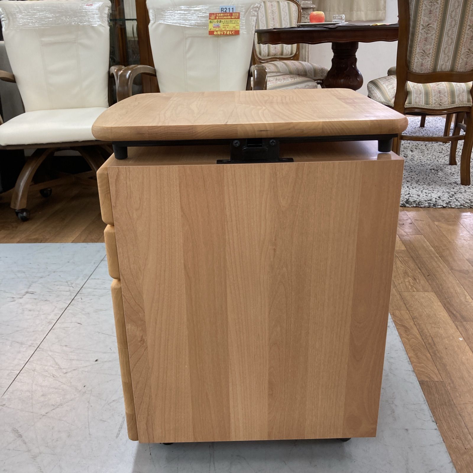 S713 ⭐ 杉工場 学習キャビネット 天然木 学習用 幅42cm USED