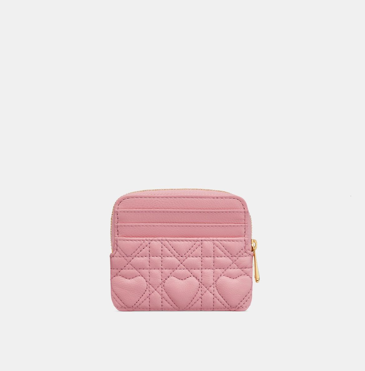 dio新品未使用DIOR CARO LAVENDER ウォレット ハート キルティング