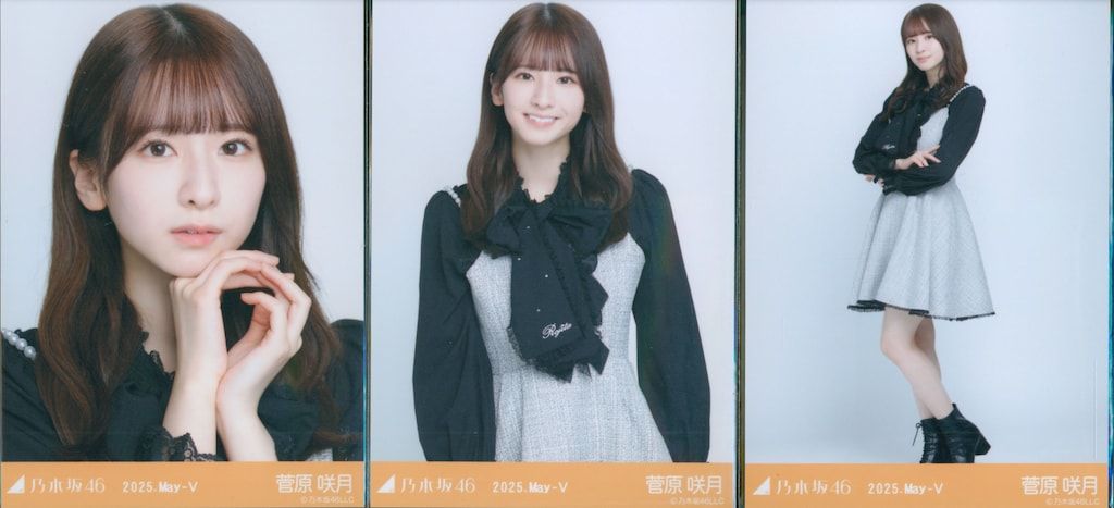 乃木坂46 生写真 3種 コンプ ビッグボウタイブラウス 瀬戸口美月