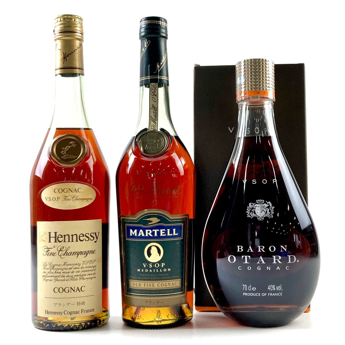 3本 ヘネシー オタール ロバン コニャック 700ml 3本 ヘネシー マーテル バロン オタール コニャック 700ml