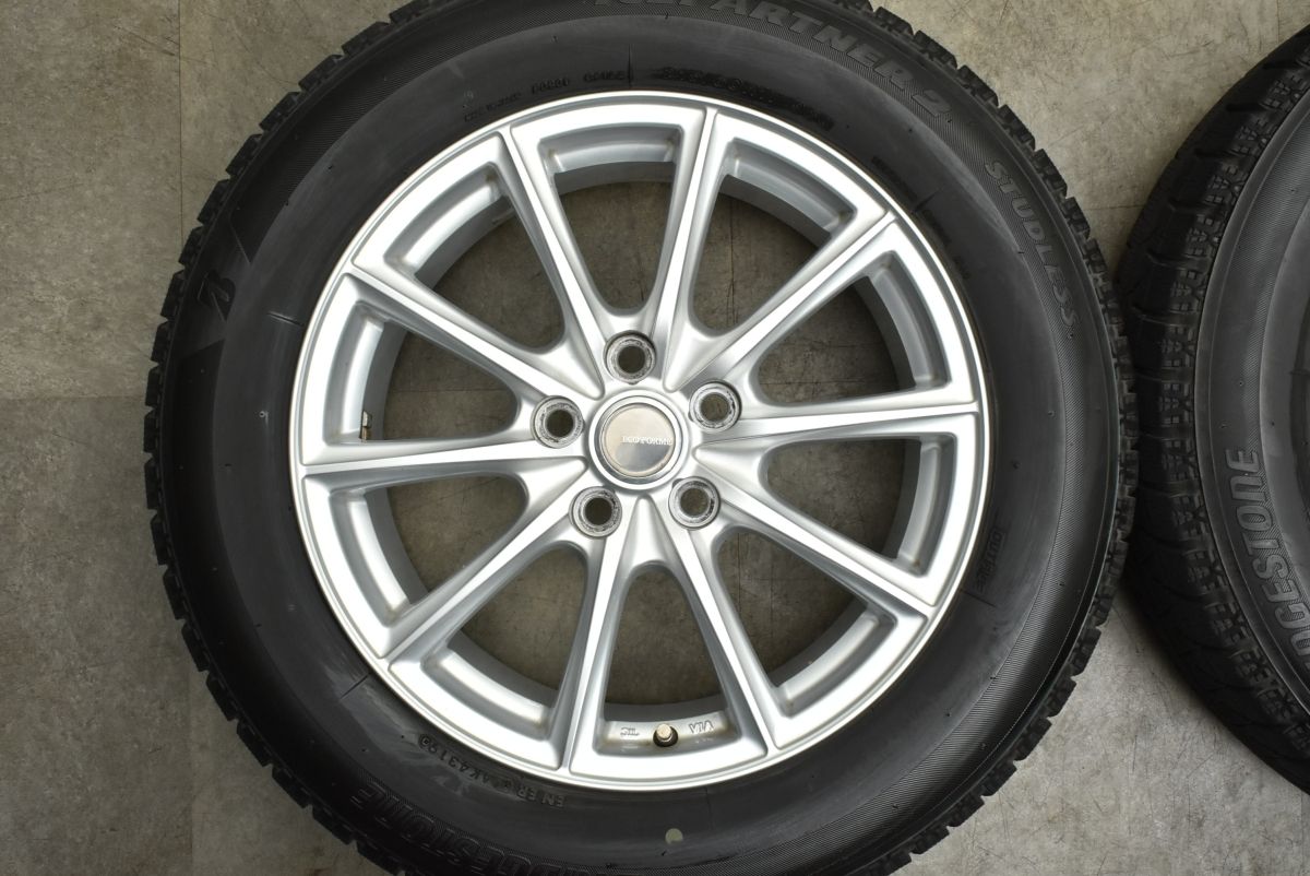 美品ホイール】ECO FORME 17in 7J +45 PCD114.3 ブリヂストン アイス 