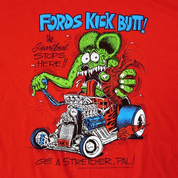 RAT FINK ラットフィンク Tシャツ FORDS KICK BUTT Lサイズ