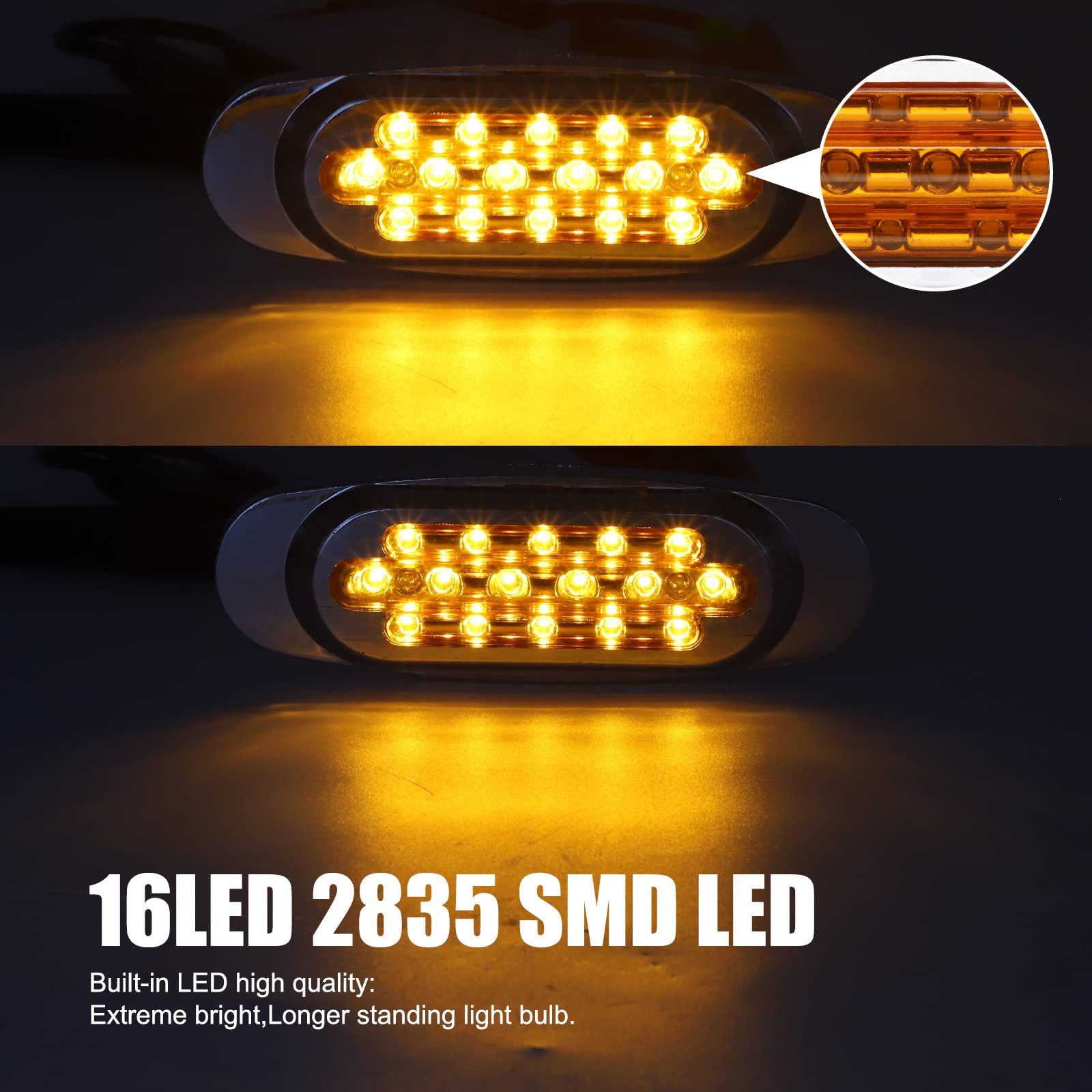 LEDマーカーランプ SA-ML Y SA-MLY 車・バイク・自転車 トラック