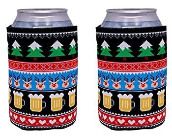 トナカイとBeersクリスマスCan Coolie ReindeerBeersCan2Pack
