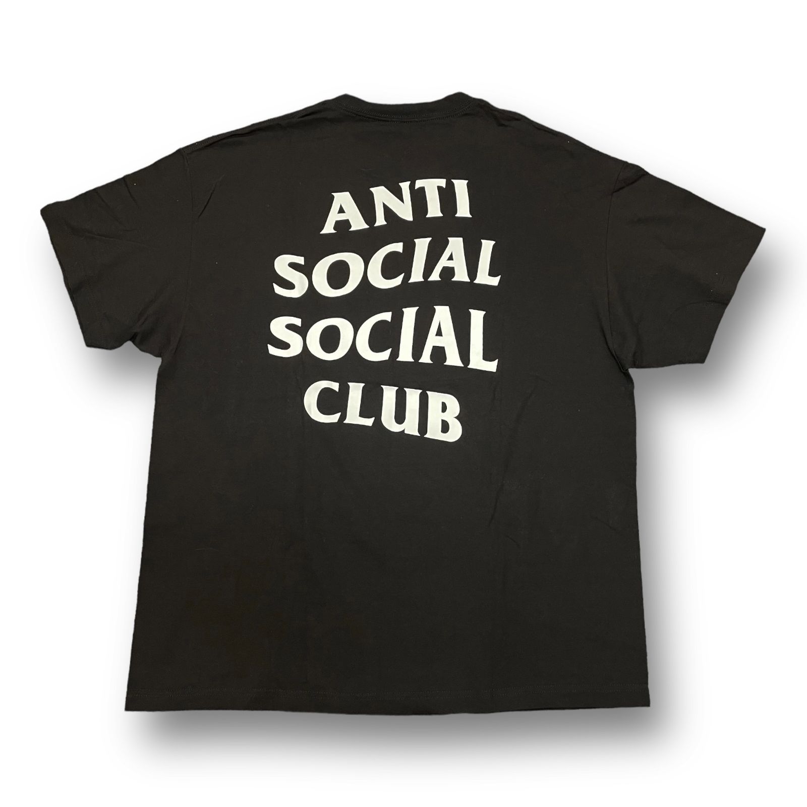 希少 ANTI SOCIAL SOCIAL CLUB ラベル オーバーサイズ Tシャツ アンチ